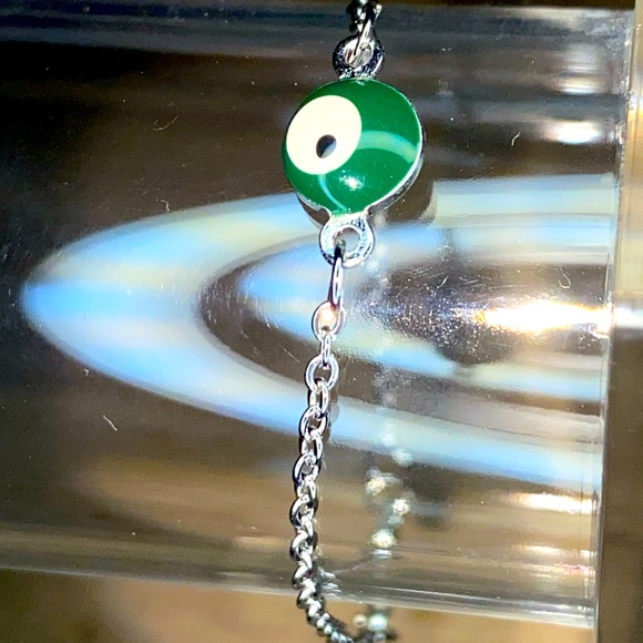 Green Evil Eye Bracelet - Picture 1 of 3